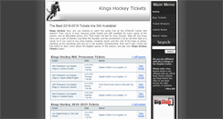 Desktop Screenshot of kingshockeytickets.com